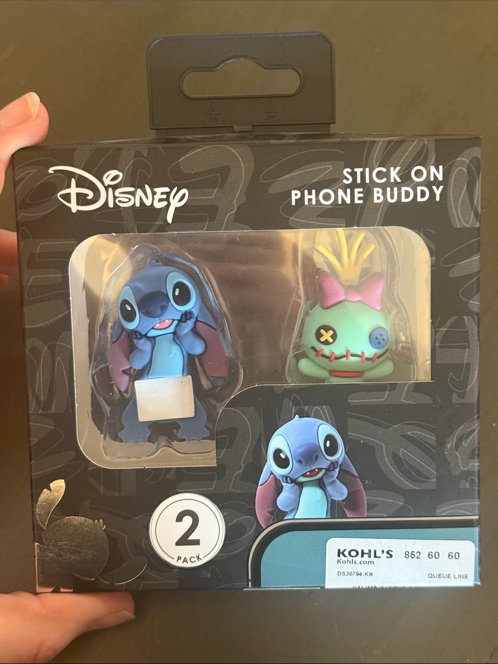Disney Stitch and Scrump Stick On Phone Buddy Set NWT 🖤